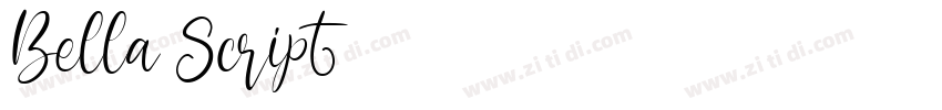 Bella Script字体转换